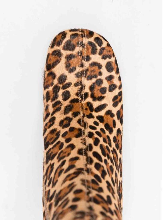 25FW 치에 미하라 부츠 MUKIPINLE Animal Print - CHIE MIHARA