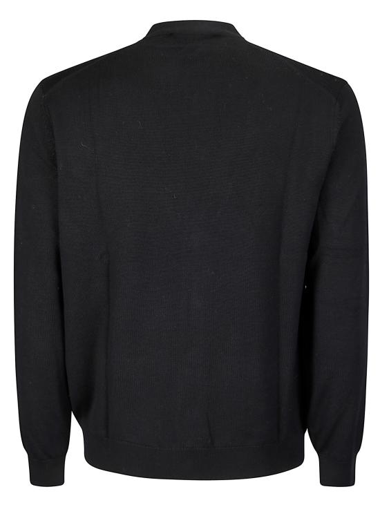 25FW 메종키츠네 폭스 헤드 메리노 레귤러 가디건 PM00501KT1181 P199 BLACK - MAISON KITSUNE