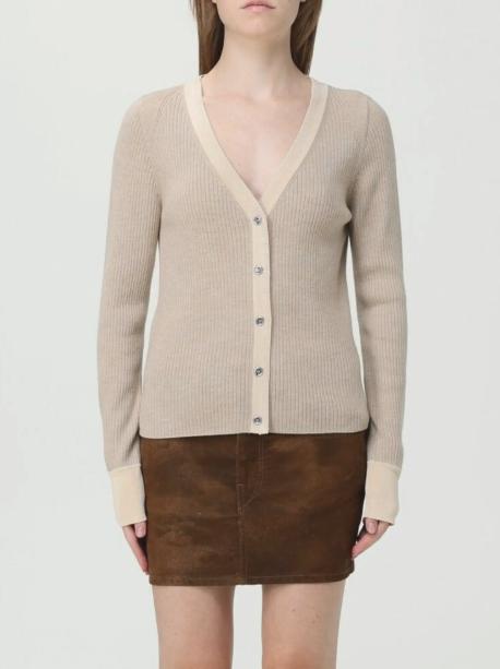 25FW 핑코 가디건 105543A2S3 D23 Beige pelle daino