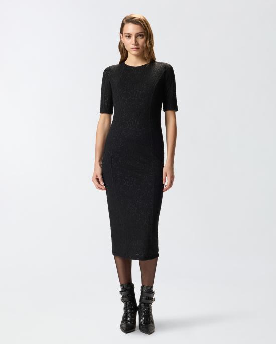 25FW 핑코 미디 원피스 105653A2TW Z99 Nero limousine - PINKO