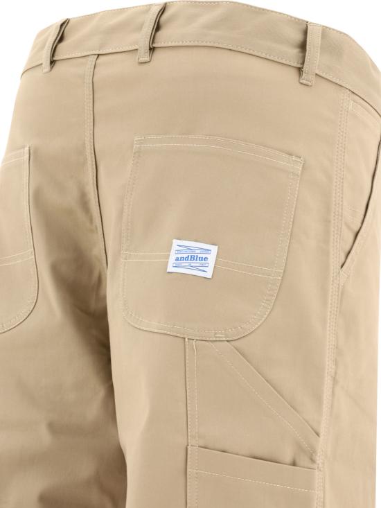  앤드블루 스트레이트 팬츠 CARPENTERBUSHSABBIA Beige - ANDBLUE