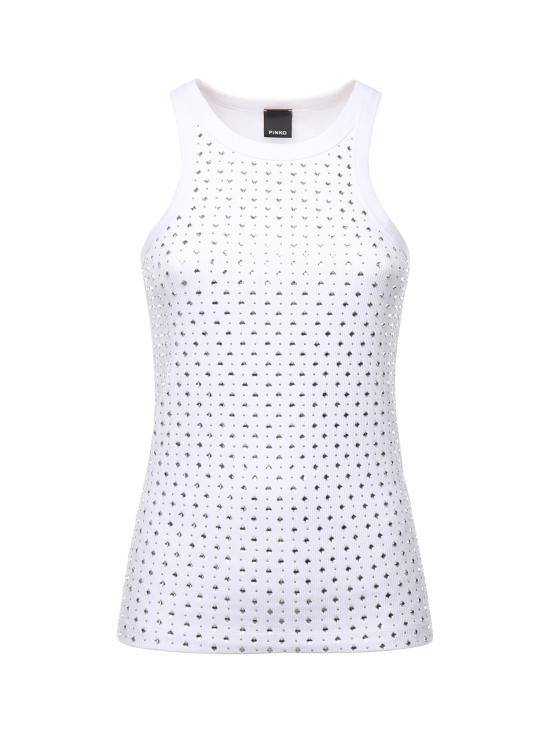 25FW 핑코 긴팔 티셔츠 105928 A2XYZ04 White