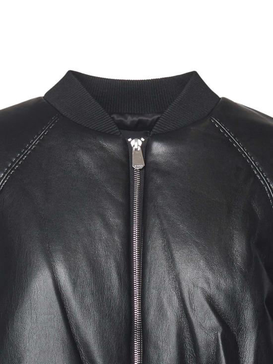 25FW 핑코 가죽 자켓 105372 A2P4Z99 Black - PINKO