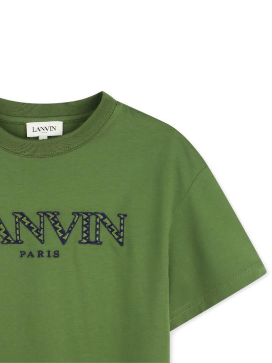 25FW [키즈] 랑방 티셔츠 N30283 625 Green - LANVIN