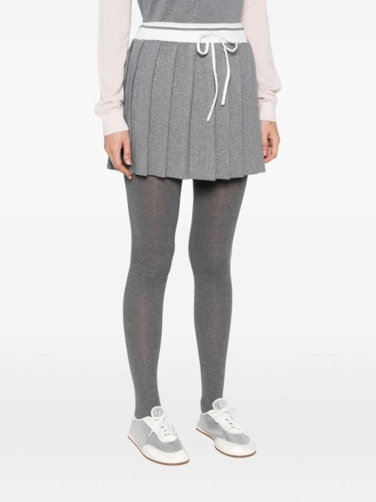 25FW 카사블랑카 숏 스커트 WAW25KW1084 01 Grey - CASABLANCA