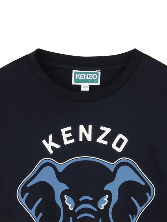 25FW [키즈] 겐조 티셔츠 K61446 845 Blue - KENZO