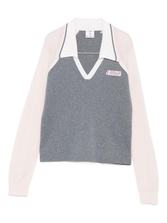 25FW 카사블랑카 스웨터 WAW25KW1127 01 Grey