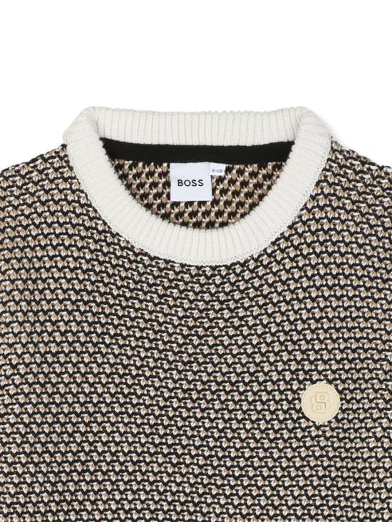 25FW [키즈] 휴고보스 니트/스웻셔츠 J52345 09B Black - HUGO BOSS
