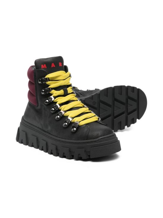 25FW [키즈] 마르니 미들 부츠 82037 Black - MARNI