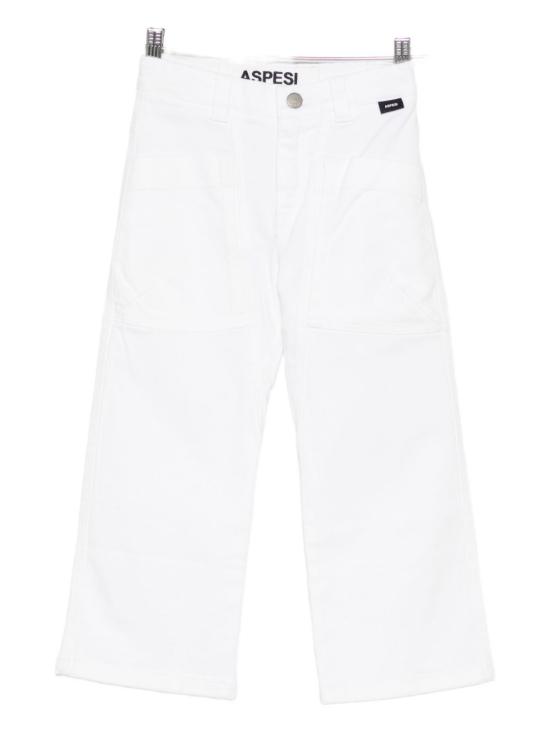 25FW [키즈] 아스페시 스트레이트 팬츠 A25APL0012C6051 010 White