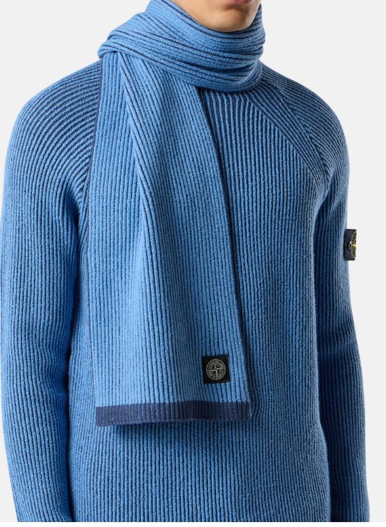 25FW 스톤 아일랜드 머플러/스카프 K2S15N200001 S00L8V002B Blue acciaio - STONE ISLAND