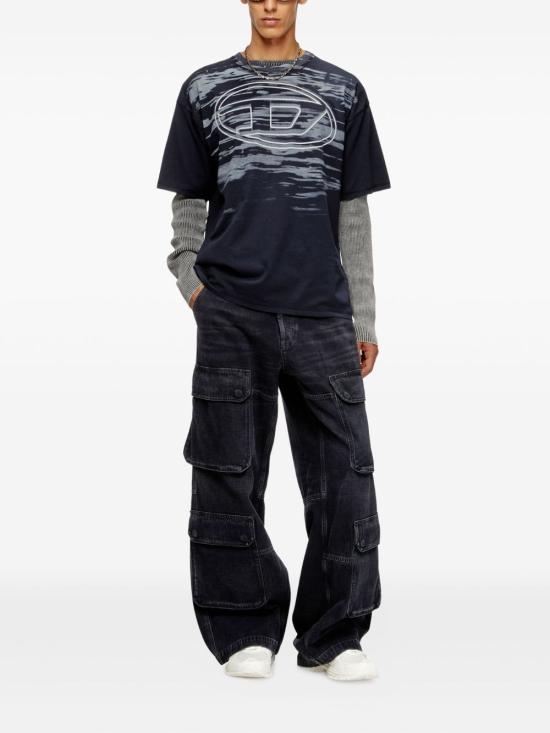 25FW 디젤 반팔 티셔츠 A18653 0AGCA81E - DIESEL