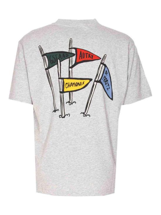 25FW 오트리 반팔 티셔츠 TSPXU3CD Grey - AUTRY