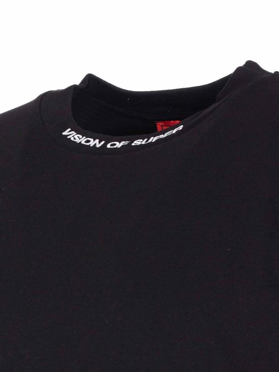 25FW 비전오브슈퍼 반팔 티셔츠 VS024TEBLACKRED Black - VISION OF SUPER