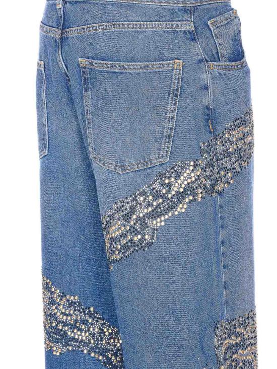 25FW 리우조 스트레이트 팬츠 CF5137D502678948 Blue - LIU JO