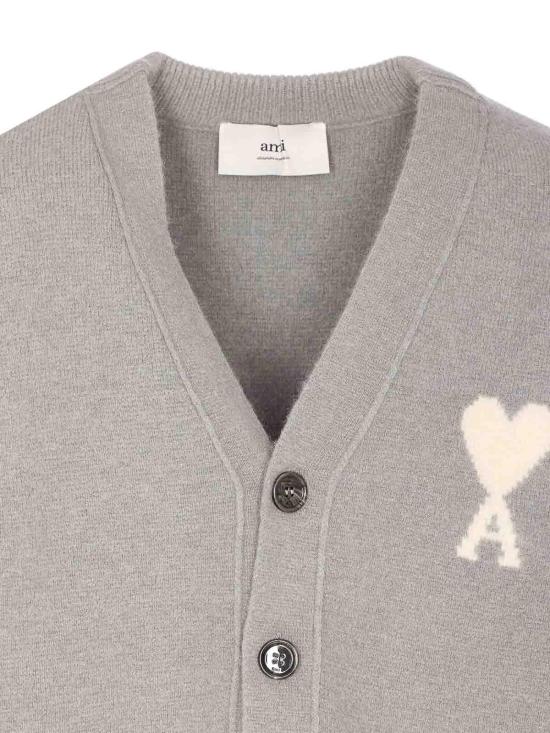  아미 가디건 UKC365KN0135058 Grey - AMI