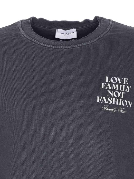 25FW 패밀리퍼스트 밀라노 긴팔 티셔츠 SF2504BLACK Grey - FAMILY FIRST MILANO