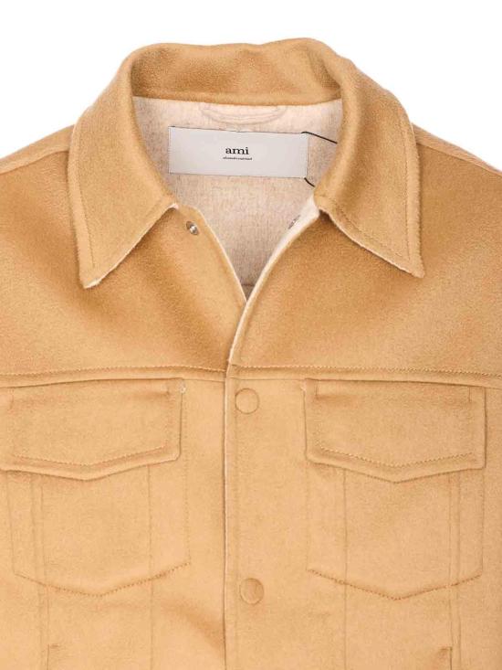  아미 울 트러커 재킷 UJK847WO00092802 Beige - AMI