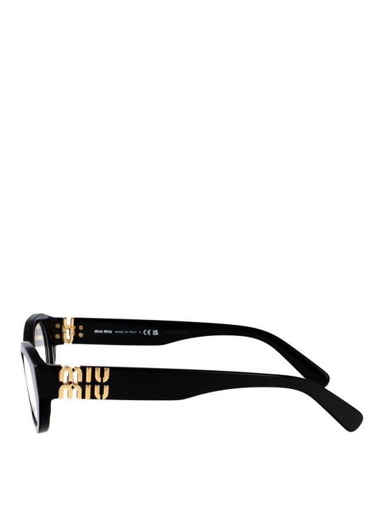 25FW 미우미우 안경 0MU03WV16K1O1 Black - MIU MIU