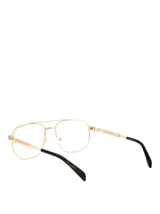 26SS 알렉산더 맥퀸 안경 AM0459O002 GOLD - ALEXANDER MCQUEEN