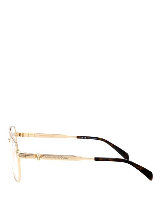 26SS 알렉산더 맥퀸 안경 AM0459O002 GOLD - ALEXANDER MCQUEEN