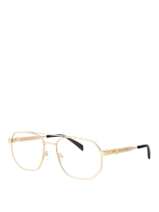 26SS 알렉산더 맥퀸 안경 AM0459O002 GOLD - ALEXANDER MCQUEEN