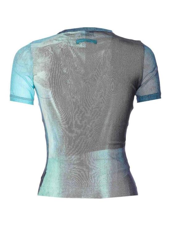 25FW 장 폴 고티에 반팔 티셔츠 TO313M004P5557 Blue - JEAN PAUL GAULTIER