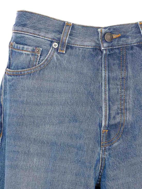 25FW 하이쿠레 스트레이트 팬츠 HEW03296DF180L0899L0899 Blue - HAIKURE