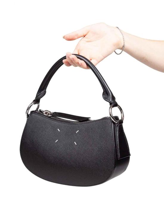 25FW 마르지엘라 지퍼 호보 백 SB1WD0032P7275T8013 Black - MAISON MARGIELA