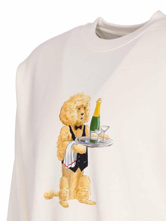 25FW 드롤드무슈 긴팔 티셔츠 SW182CO127OW White - DROLE DE MONSIEUR