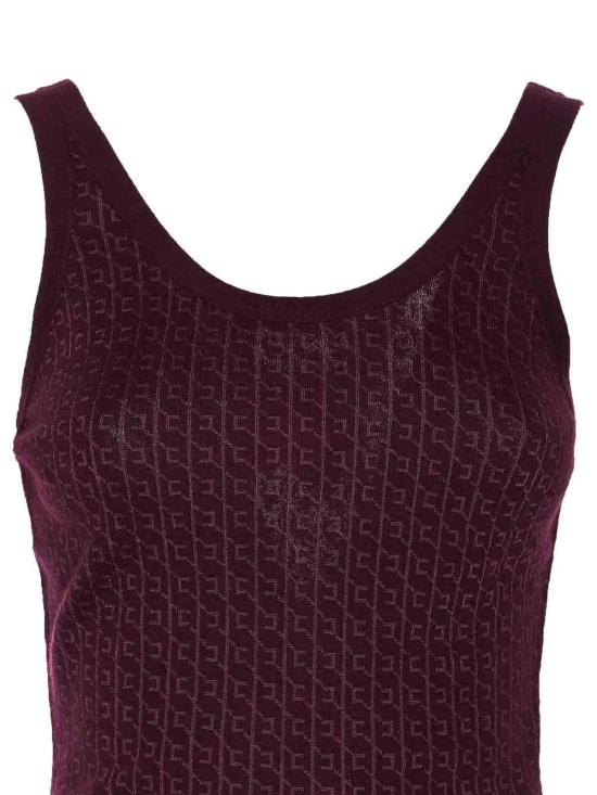  엘리자베타프랜치 민소매 티셔츠 TK58S56E2EA4 Dark Red - ELISABETTA FRANCHI