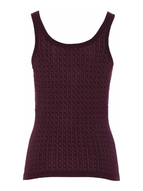  엘리자베타프랜치 민소매 티셔츠 TK58S56E2EA4 Dark Red - ELISABETTA FRANCHI