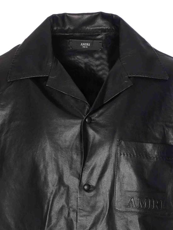  아미리 가죽 자켓 LTIR1017BLACK Black - AMIRI