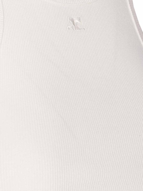 25FW 쿠레쥬 민소매 티셔츠 325JDE142JS01940001 White - COURREGES