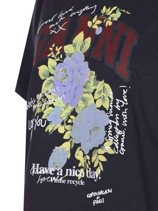 25FW 가니 반팔 티셔츠 T4342252 Grey - GANNI