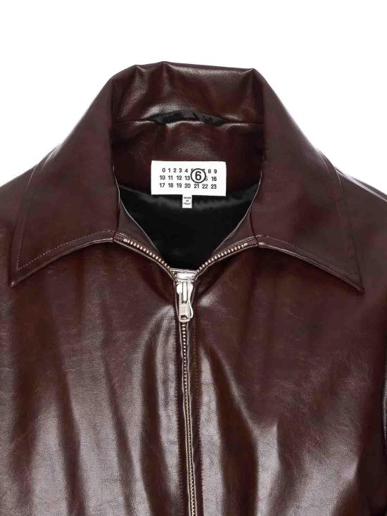  MM6 메종마르지엘라 인조 가죽 재킷 SH0AM0065M35465144 Red - MM6 MAISON MARGIELA