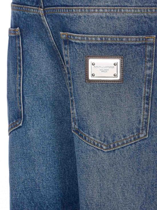 25FW 돌체앤가바나 스트레이트 레그 진 GP0Q8DG8NZ9S9001 Blue - DOLCE & GABBANA