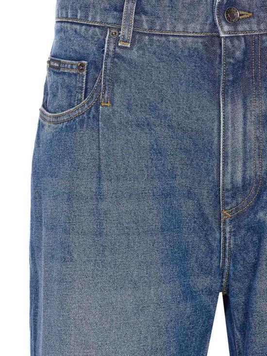 25FW 돌체앤가바나 스트레이트 레그 진 GP0Q8DG8NZ9S9001 Blue - DOLCE & GABBANA