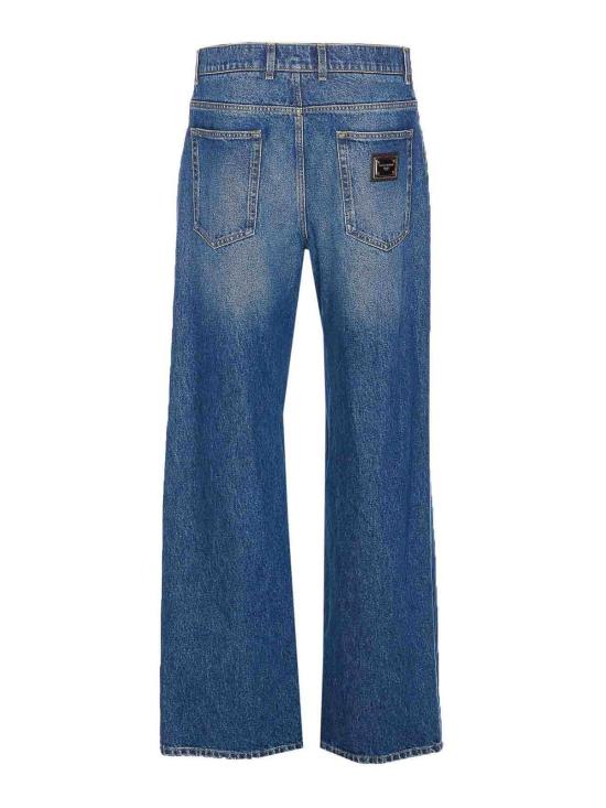 25FW 돌체앤가바나 스트레이트 레그 진 GP0Q8DG8NZ9S9001 Blue - DOLCE & GABBANA