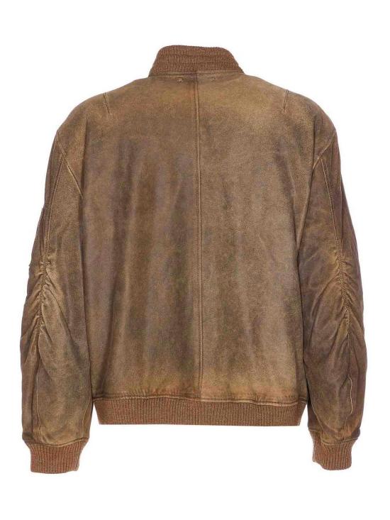 25FW 골든구스 가죽 자켓 GUP02489P00216855260 Brown - GOLDEN GOOSE