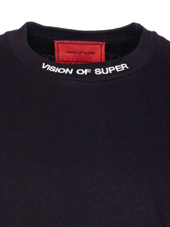 25FW 비전오브슈퍼 반팔 티셔츠 VS024TEBLACKGREY Black - VISION OF SUPER