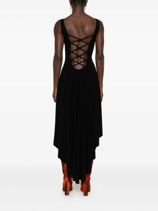 25FW 노마카말리 롱 원피스 KK2253PLQ51001 BLACK - NORMA KAMALI