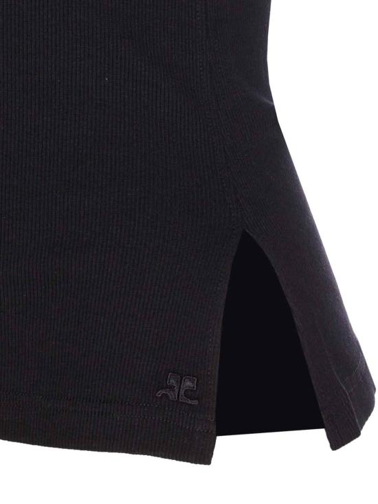 25FW 쿠레쥬 민소매 티셔츠 425JDE146JS01949999 Black - COURREGES