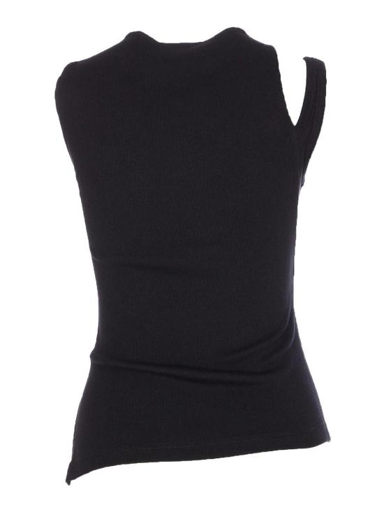 25FW 쿠레쥬 민소매 티셔츠 425JDE146JS01949999 Black - COURREGES