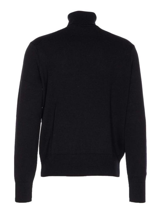  아미 스몰 하트 로고 메리노 울 니트 터틀넥 HKS827001009 Black - AMI