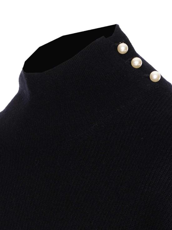 25FW 리우조 터틀넥 CF5424MS01922222 Black - LIU JO