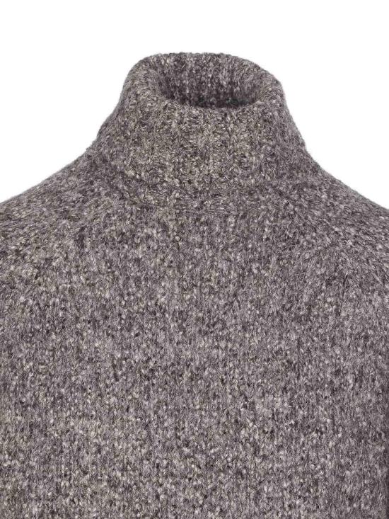 25FW 브루넬로 쿠치넬리 터틀넥 스웨터 M2B300703C074 Grey - BRUNELLO CUCINELLI