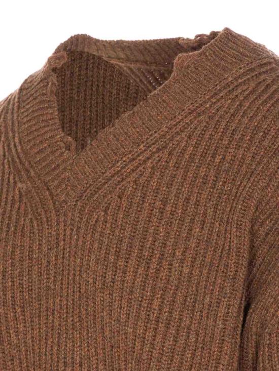 26FW MM6 메종마르지엘라 스웨터 SH0HN0003M13138142M Brown - MM6 MAISON MARGIELA