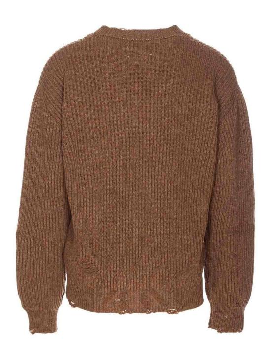 26FW MM6 메종마르지엘라 스웨터 SH0HN0003M13138142M Brown - MM6 MAISON MARGIELA