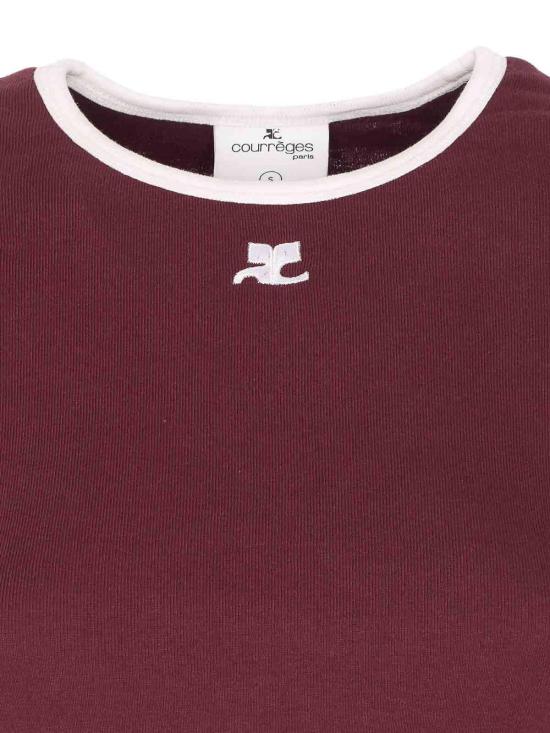 25FW 쿠레쥬 반팔 티셔츠 125JTS017JS0203B213 Red - COURREGES